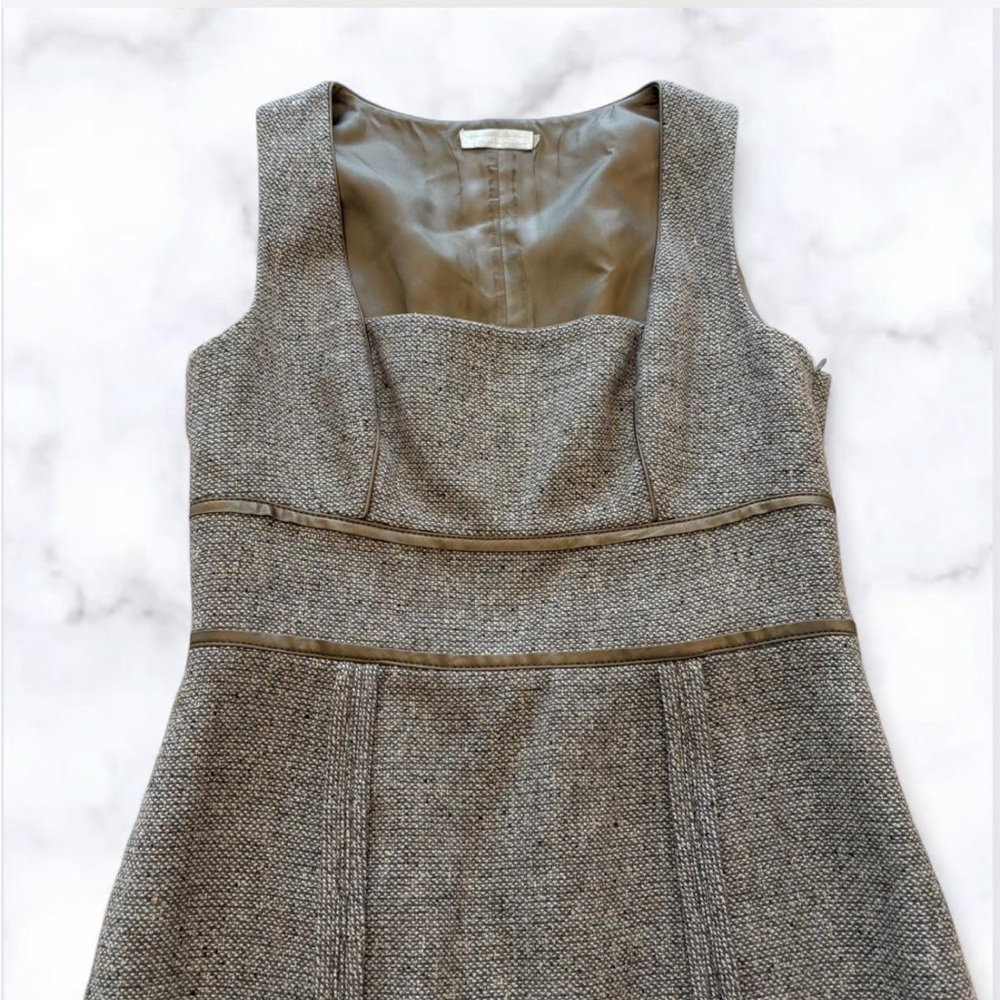 Badgley Mischka Tweed Wool Dress